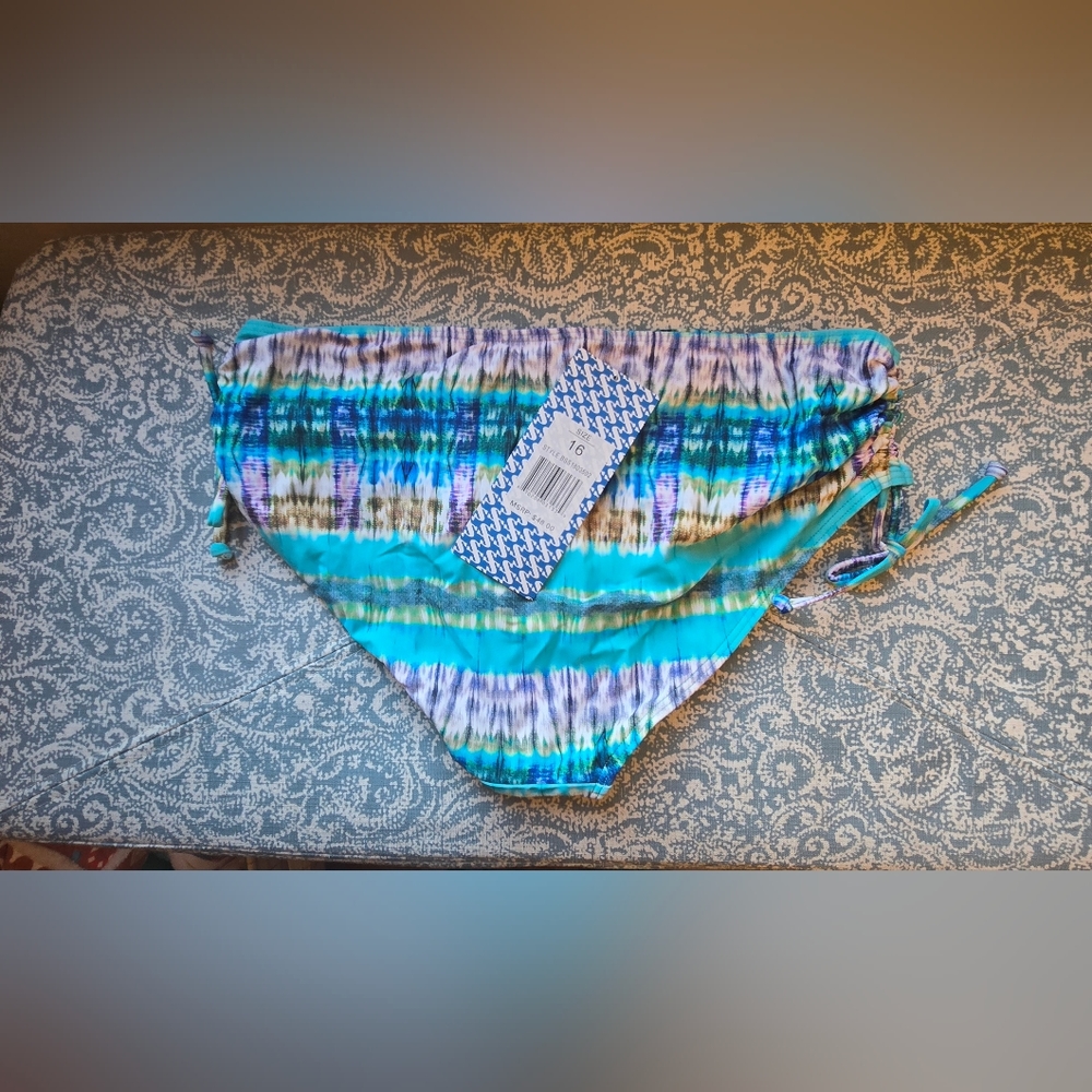 Sun & Sea NWT 16 tie-dye bikini bottom
